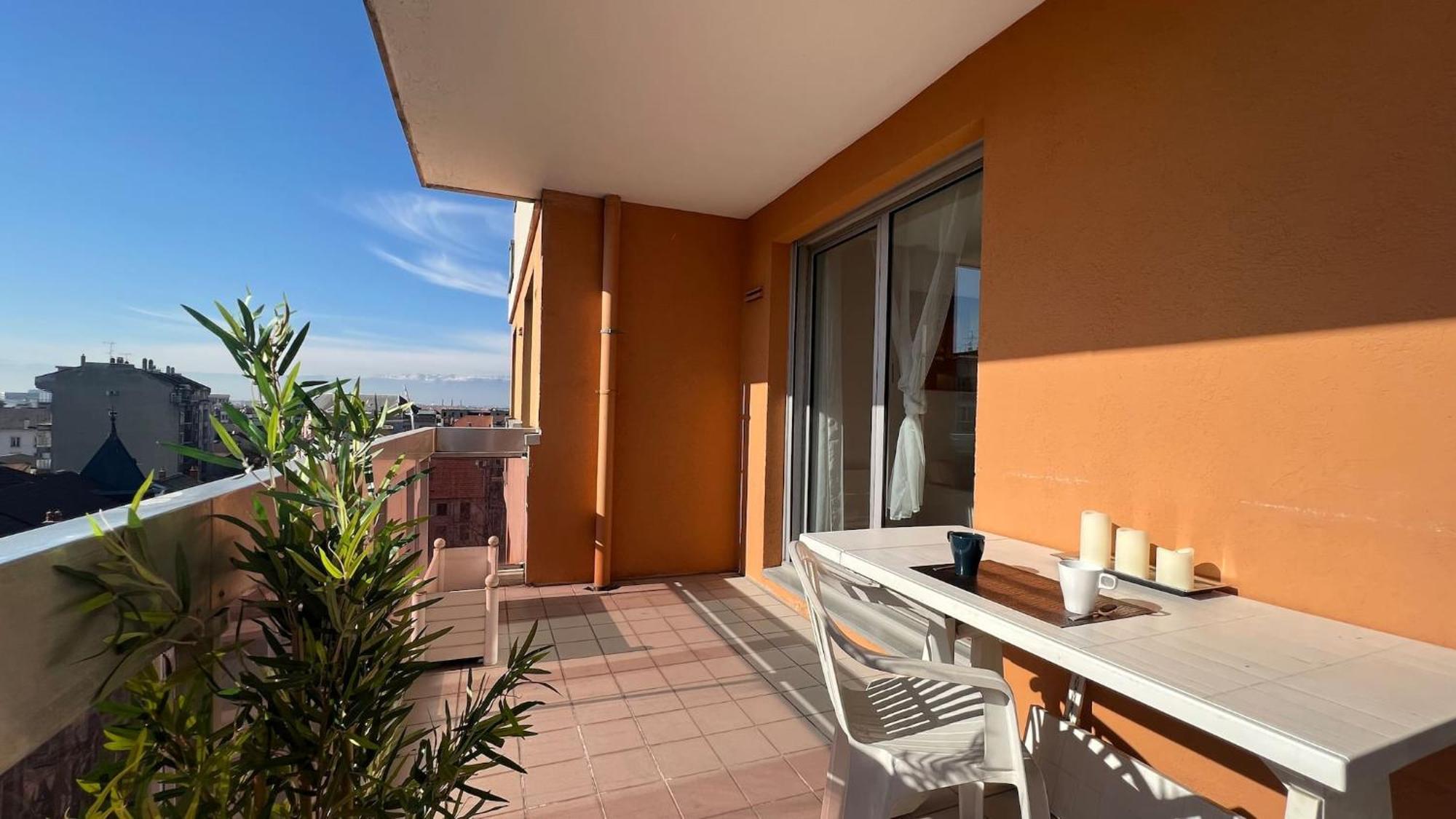 Homey Vintage - Hypercentre - Proche Gare Et Tram - Terrasse Privee - Wifi Gratuit Apartment Annemasse