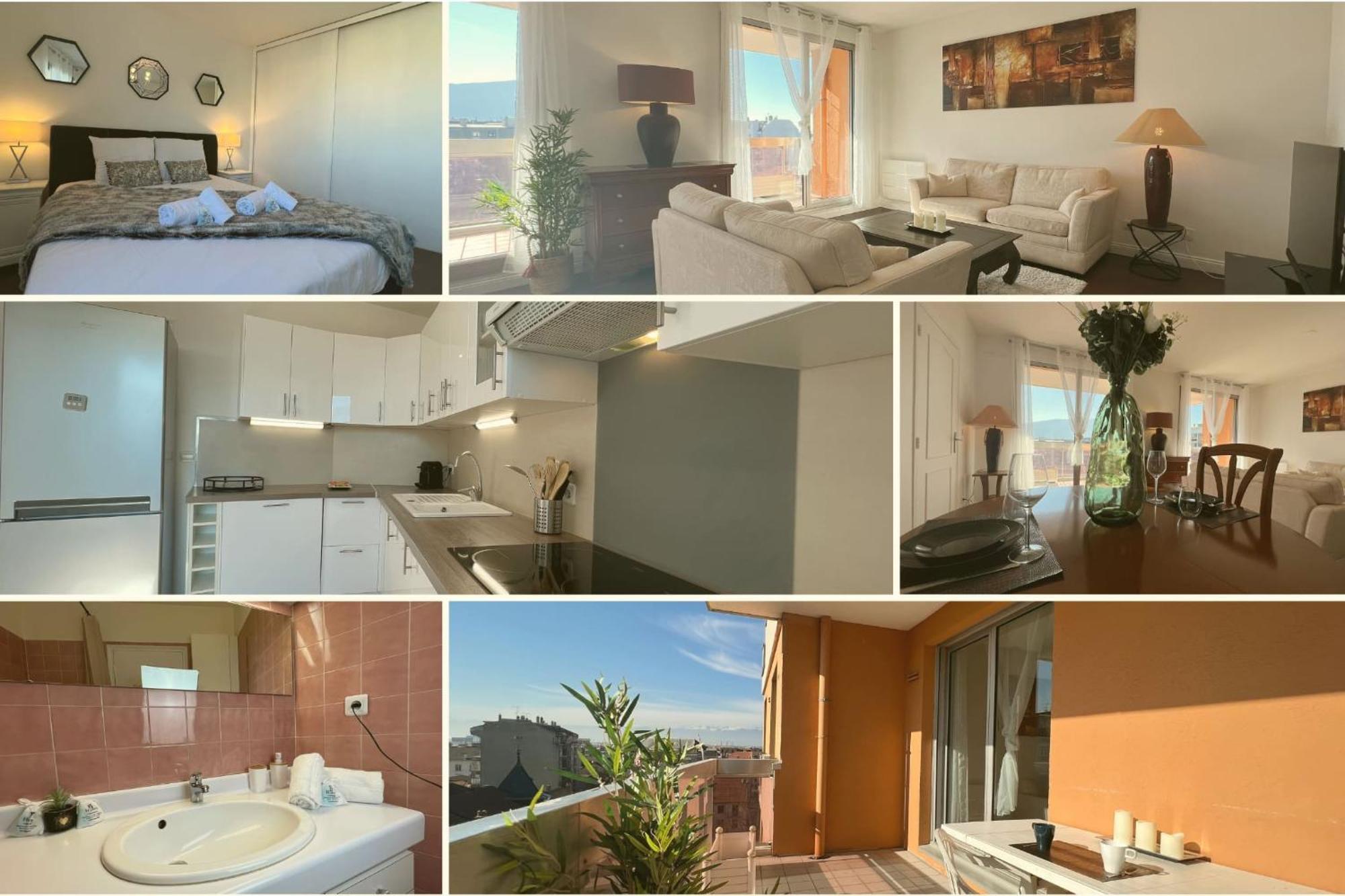 Homey Vintage - Hypercentre - Proche Gare Et Tram - Terrasse Privee - Wifi Gratuit *